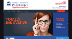 Desktop Screenshot of portesetfenetrespresident.com